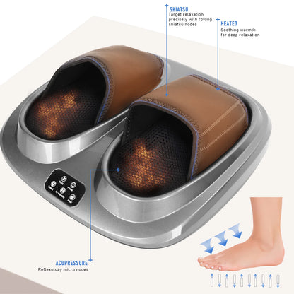 Electric Foot Massager Shiatsu Roller for Muscle Relief