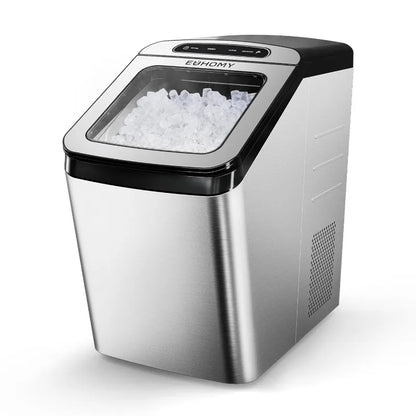 Nugget Ice Maker Countertop - 2 Way Refill, Self-Cleaning